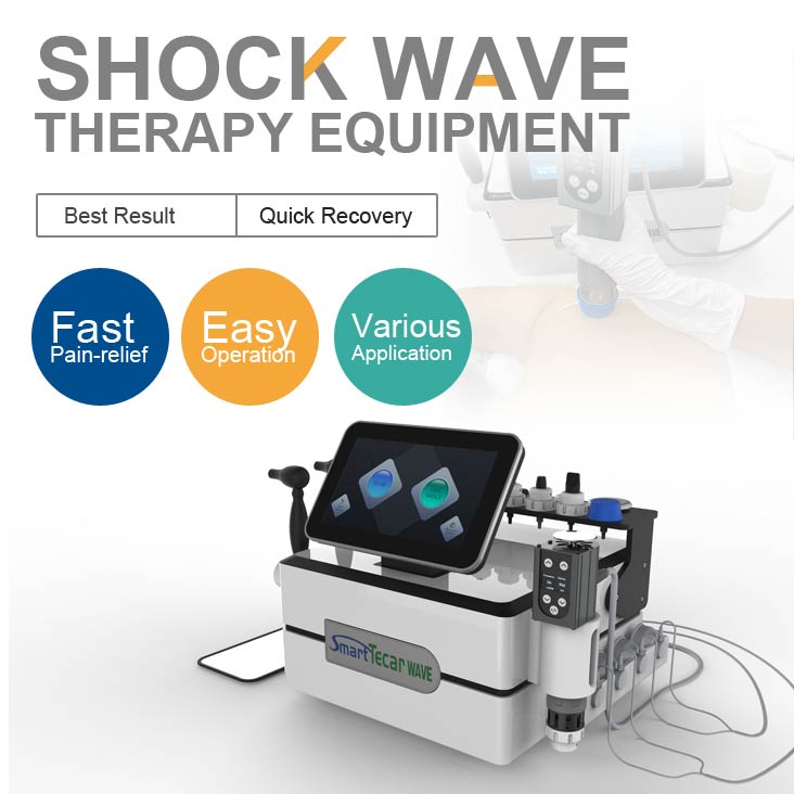 portable Tecar Therapy EMS Shockwave physiotherapy machine Low Intensity Shock Wave Therapy Equipment