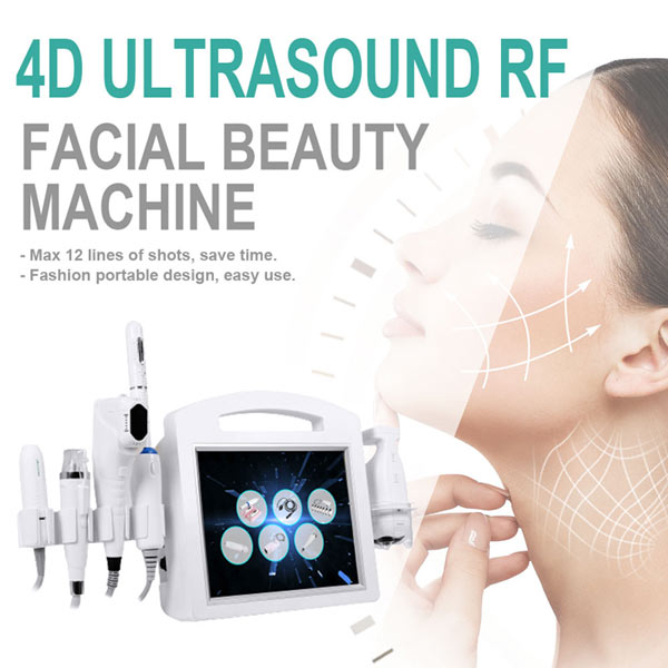 New product 6 in 1 4D 12 lines hifu focused ultrasound skin tightening facial vaginal liposonic body sculpting machine