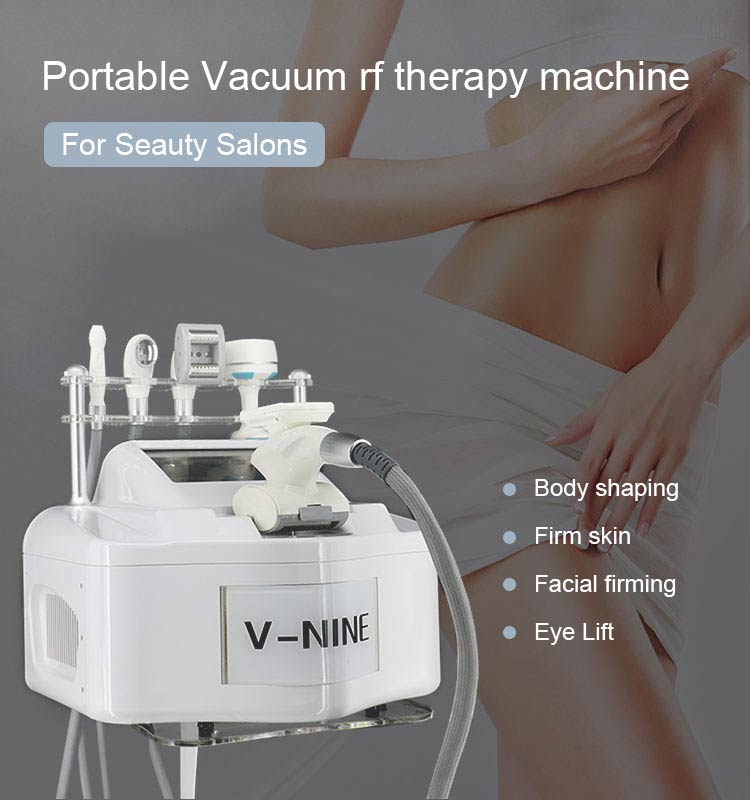 Portable vacuum rf therapy infrared roller massage radio frequency vacuum therapy fat removal cavitation for weight loss machine