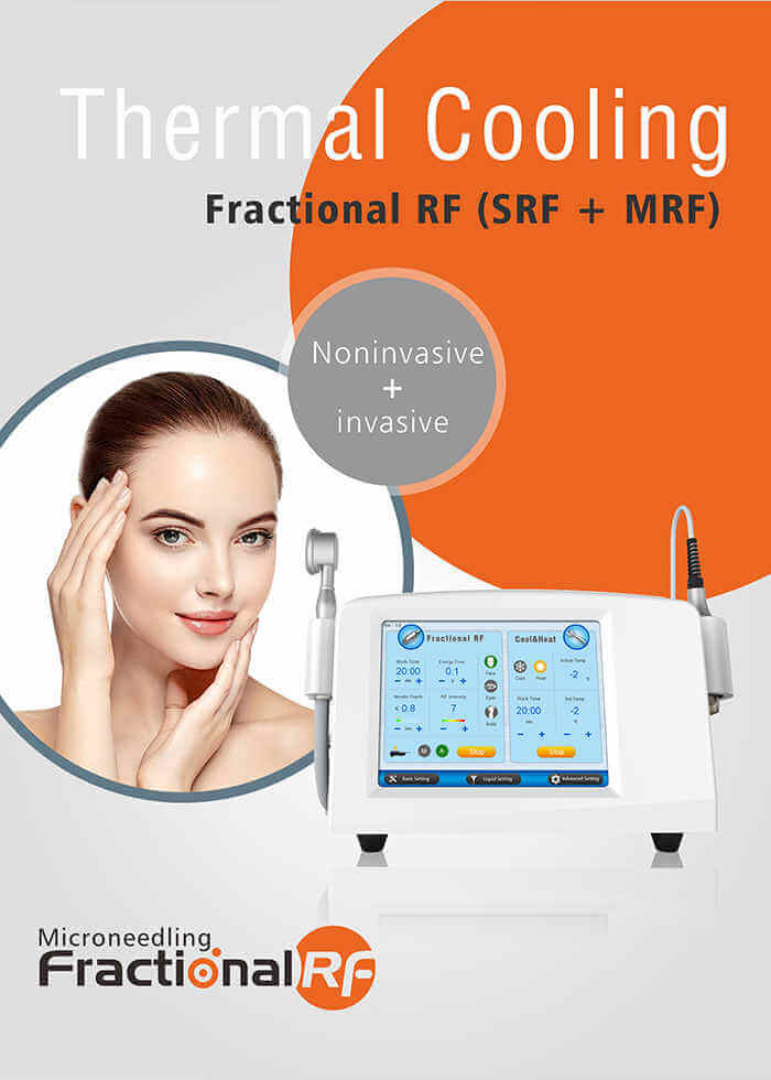 Skin rejuvenation cryo fractional rf micro needles rf microneedle machine with cooling