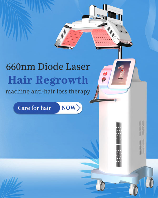 2021 new promotion 660nm diode laser hair regrowth anti hair loss treatment repair damaged hair shafts