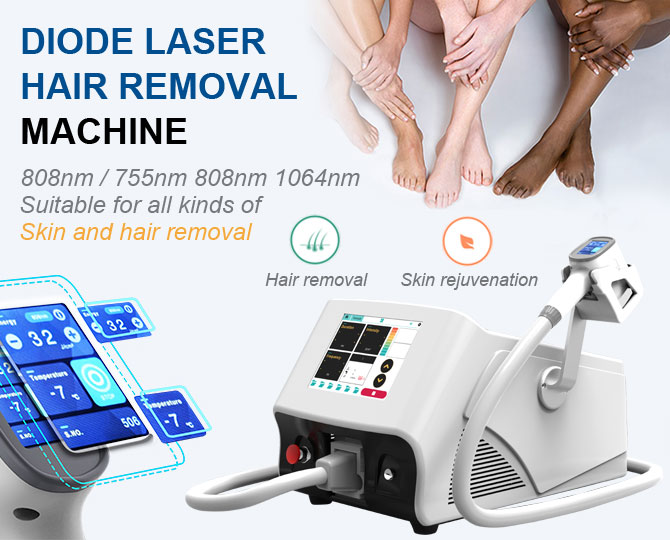 Professional laser hair removal machine for dark skin