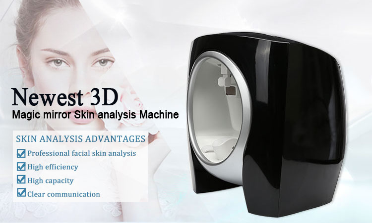 Face scanner analysis Skin Diagnosis facial magic mirror 3D scan skin problem oil and moisture detection Skin Camera Analyzer Machine