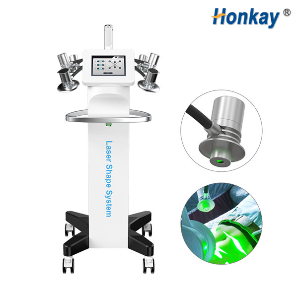 Fat removal celluite reduction skin tightening green laser 635nm lipo weight loss sliming replacement 6 pads arms 6d laser 2021