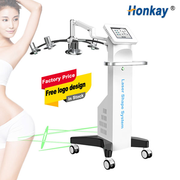 green Red light fat loss treatment zero painless laser slimming machine