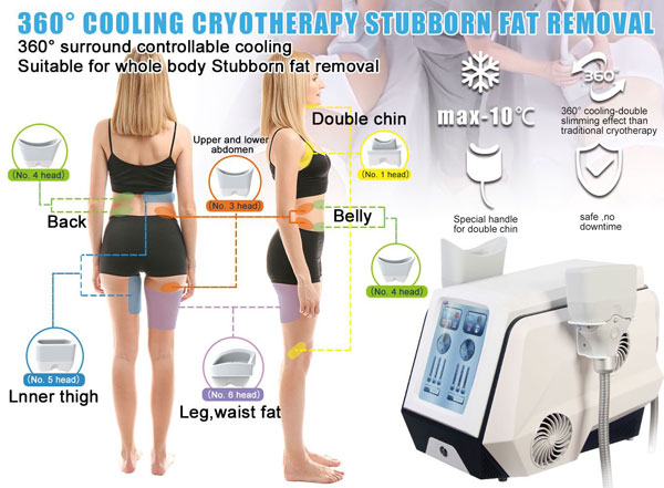 New Portable 360 Degree Cryotherapy Cellulite Reduction Cryolipolisis body slimming Vacuum Cryolipolysis Machine