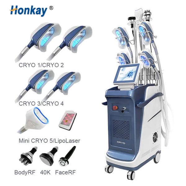 Professional 5 in 1 cryolipolysis fat freezing cryo slimming machine