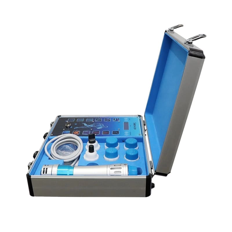 Portable focused machine extracorporeal shock wave therapy
