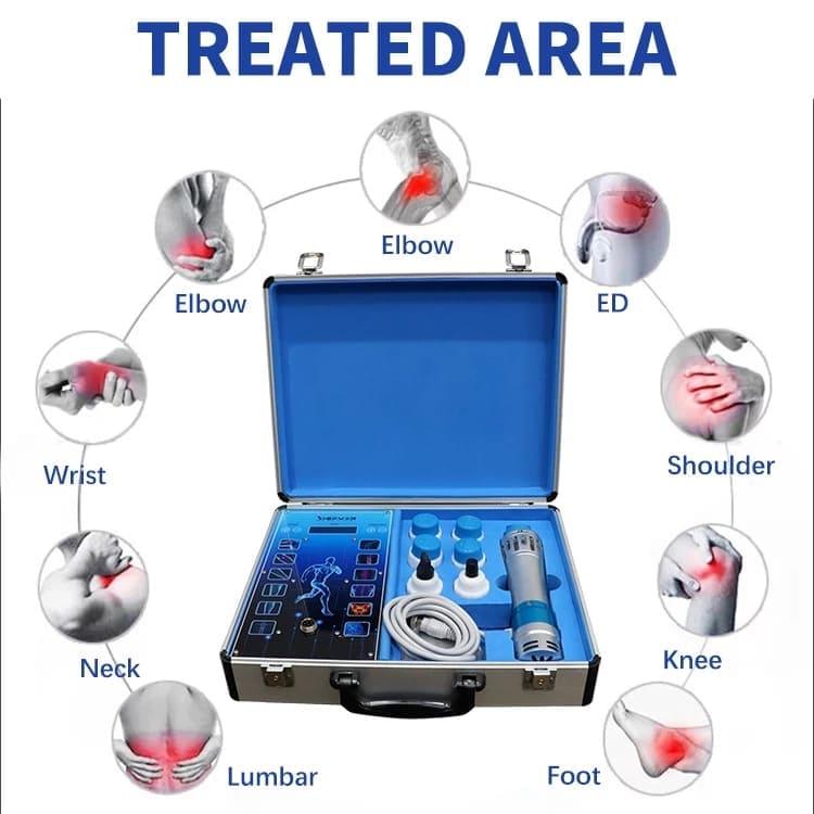Portable personal home use shockwave therapy device machine for ed knee joint pain