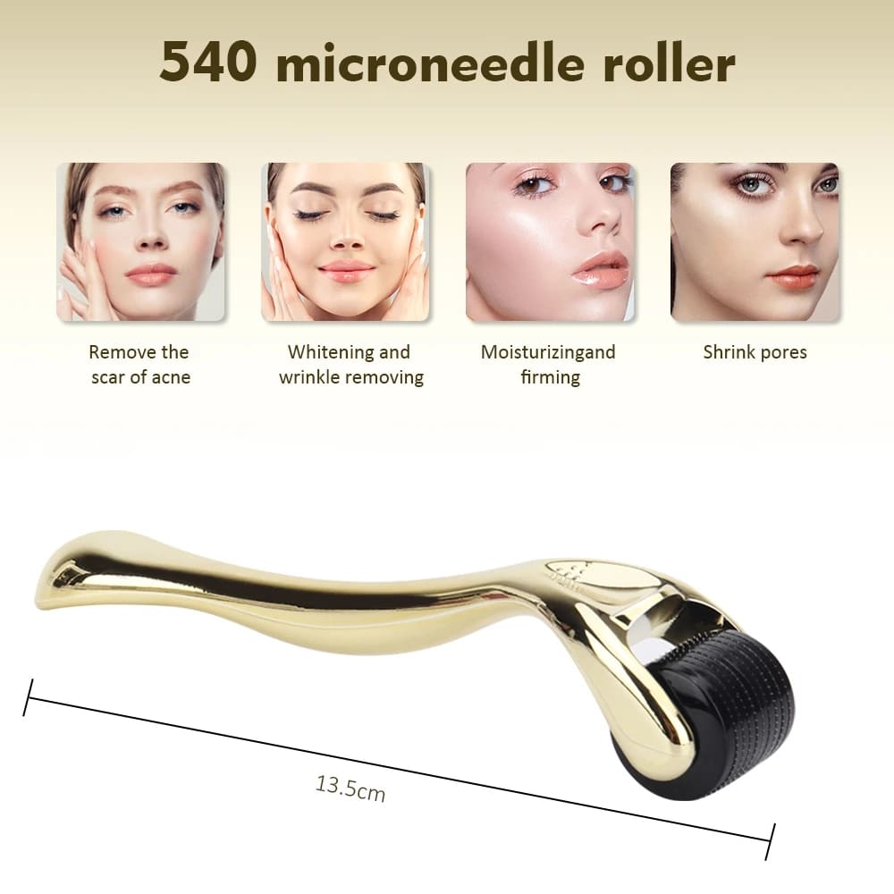 stainless steel high quality needle 540 dermaroller micro needle derma roller