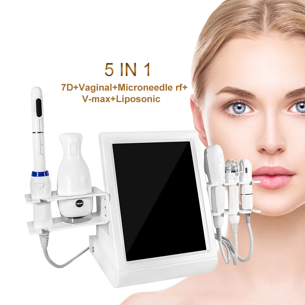 hifu face lift body slimming vaginal care machine for salon/Portable 12 lines 5D 6D 7D focused ultrasound device