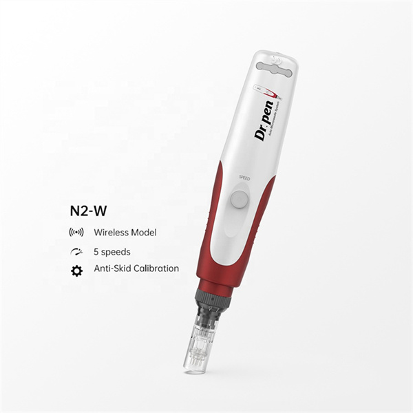 Digital 5 levels Professional dr pen N2 with 2cs independent needle cartridge nano needles electric microneedle