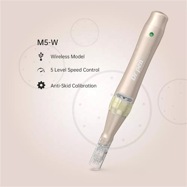 Wireless Rechargeable Dr pen m5 with 5 Speed Auto  electric Microneedle System Adjustable Needle length 0.25mm-2.5mm