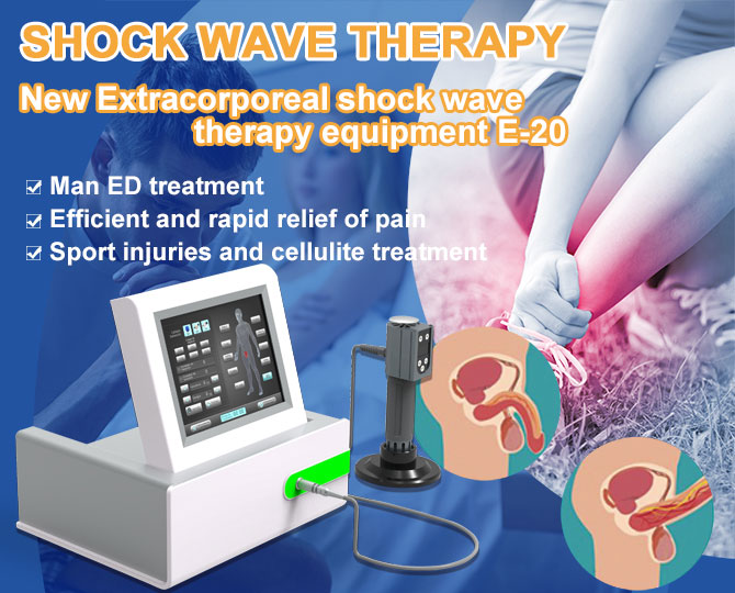 7-head portable shockwave physio therapy machine