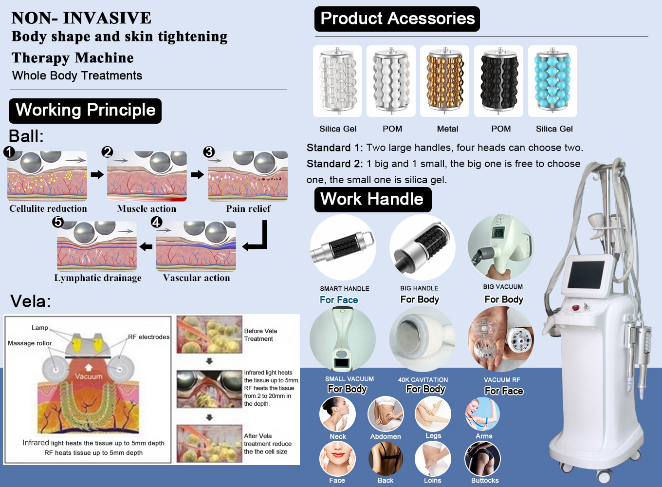 velashape body sculptor with inner ball roller machine