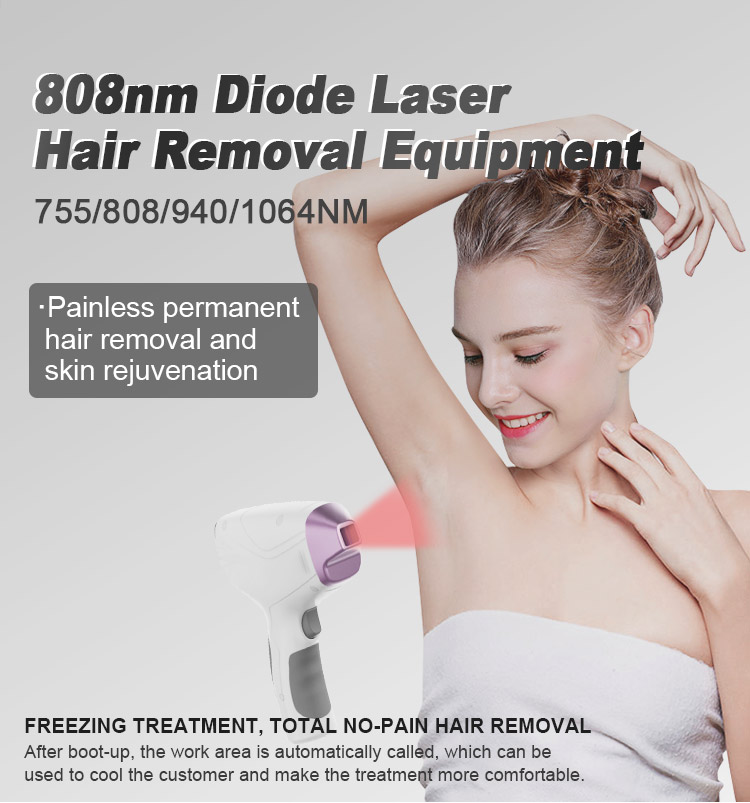 808nm 755nm 1064nm triple wavelenght diode laser hair removal machine